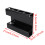 Acrylic Wall Mount Straw Holder with Drainage, Black, Reusable 2
