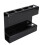 Acrylic Wall Mount Straw Holder with Drainage, Black, Reusable 14