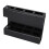 Acrylic Wall Mount Straw Holder with Drainage, Black, Reusable 8