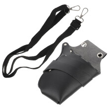 Hairdressing Scissor Pouch PU Leather Barber Tool Belt with Adjustable Waist Strap and Compartments