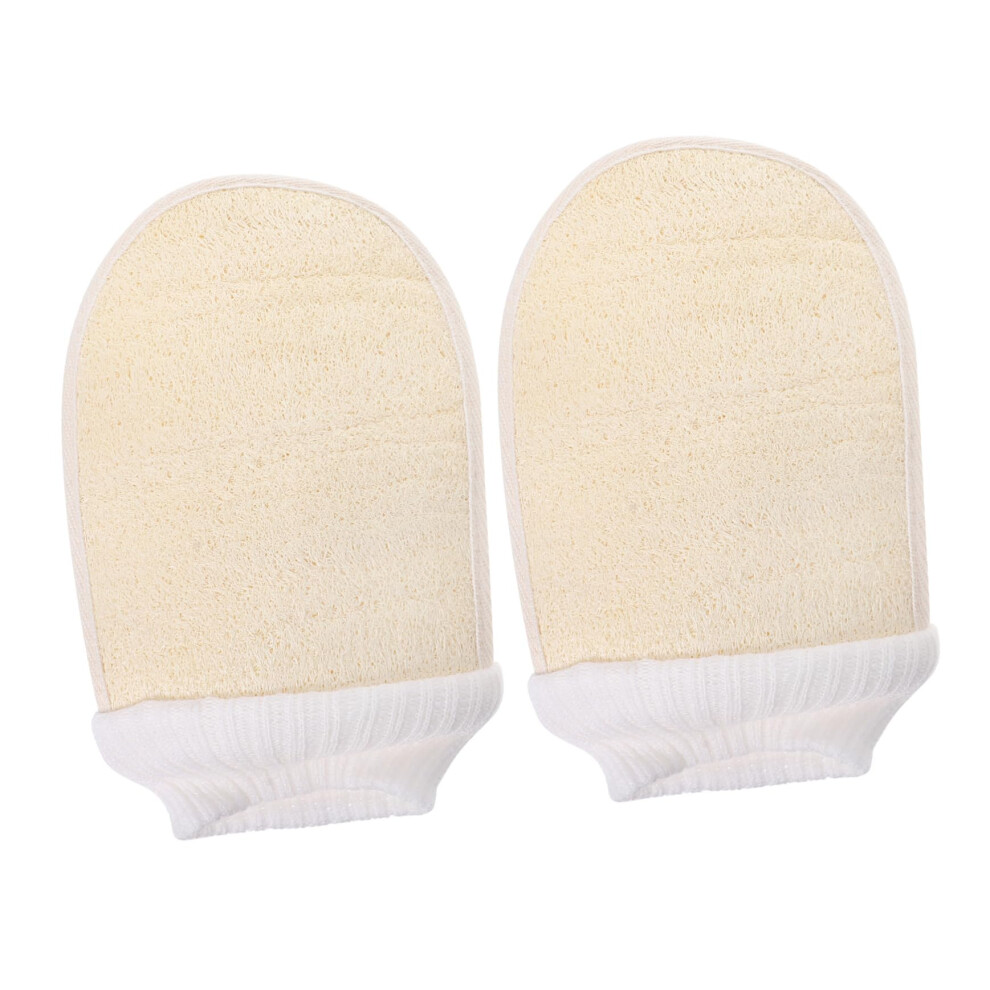 Exfoliating Gloves 2pcs Loofah Bath Gloves for Deep Cleansing and Gentle Skin Exfoliation