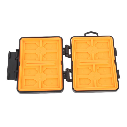 Waterproof Memory Card Storage Box for 8 SD, 14 Micro SD & 2 Nano SIMs