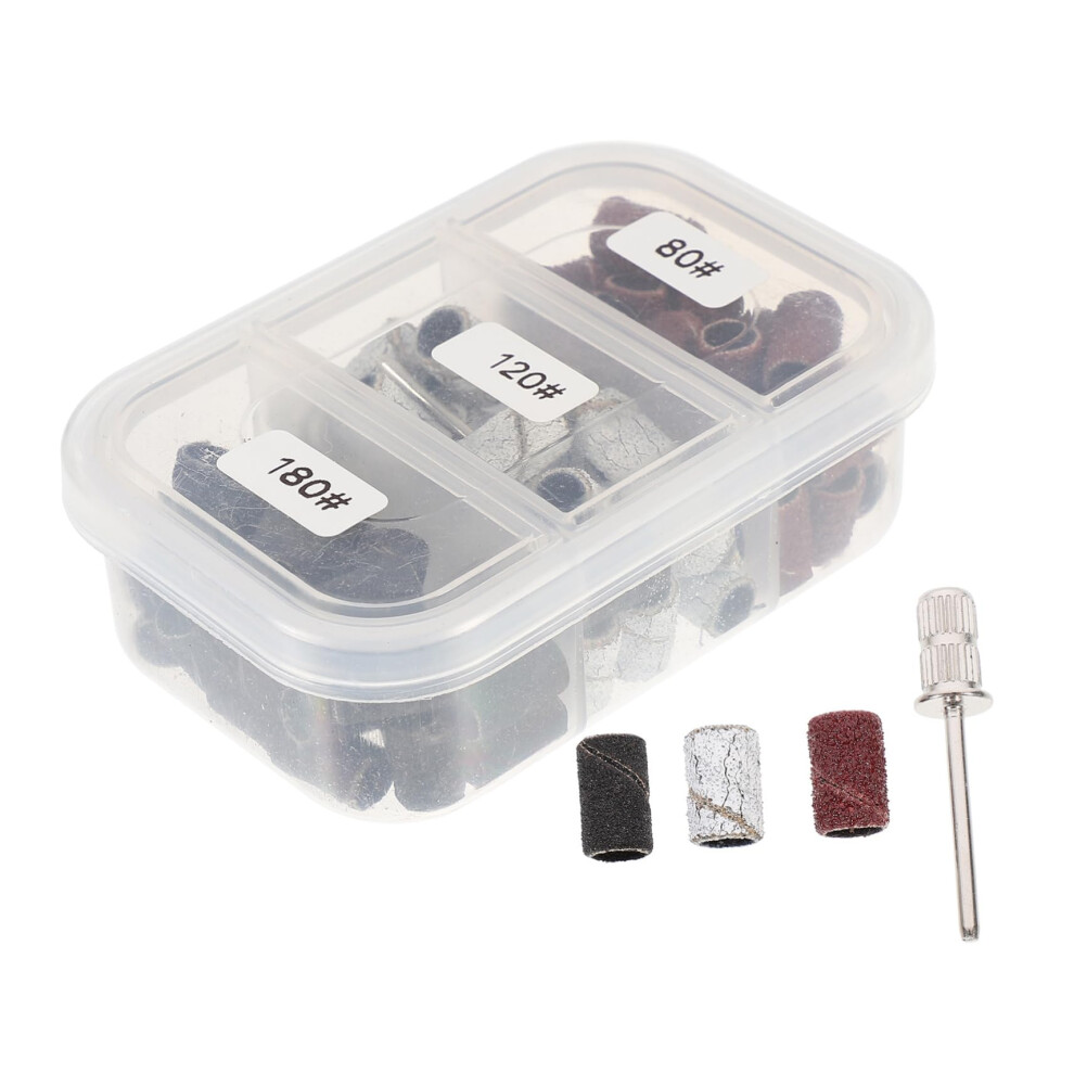 75pcs Professional Nail Sanding Bands for Drill, Durable Manicure Bits for Salon and Home
