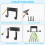 Carbon Steel Wall Mount Ironing Board Holder - Multi-Functional Utility Rack 7
