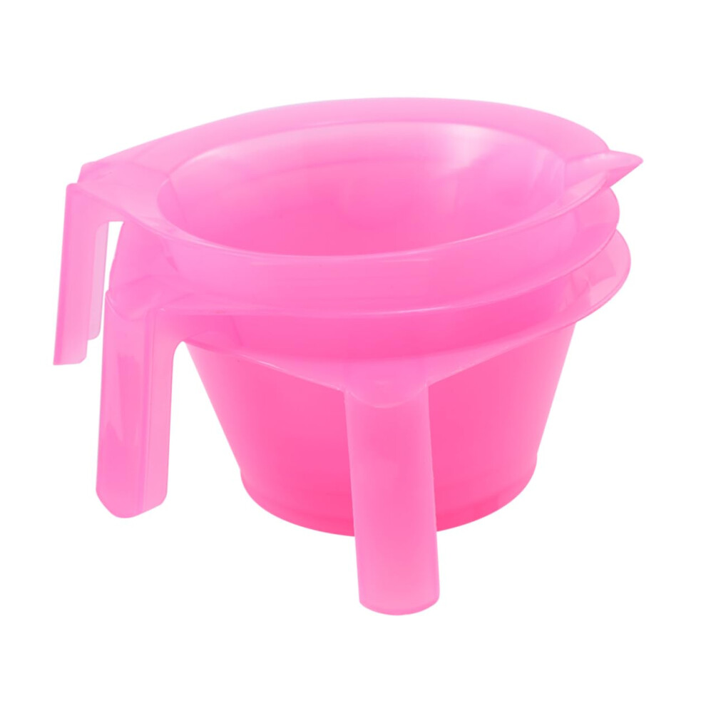 Pink Hair Dye Mixing Bowl And Brush Set, Mess Professional Hair Coloring Bowl For Salon Or Home