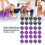 30PCS Plastic 6-Sided Dice Set, 16mm Cube for Games & Math 6