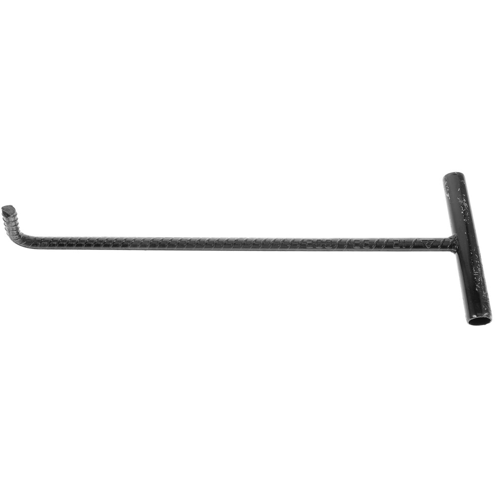 Stainless Steel Manhole Cover Hook, 45Cm, Tshaped Well Lid Lifting Tool, Handheld Sewer Cleaning Hook For Rolling Doors 9094768367315