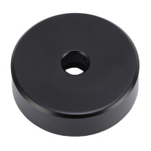 45 RPM Record Adapter for 7 Inch Turntables, Aluminum Alloy, Black
