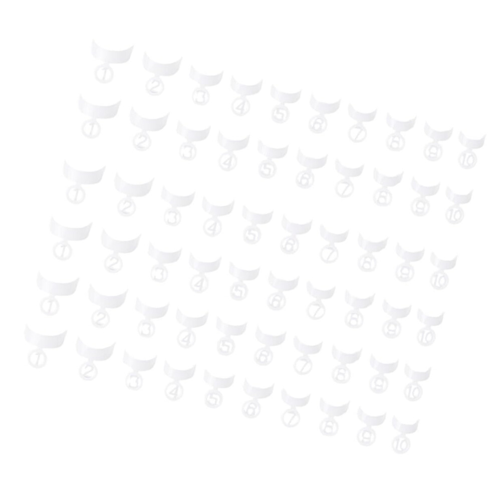 White 500Pcs French Nail Tips Salon Quality False Nails Easy Application Elegant Crescent Shape
