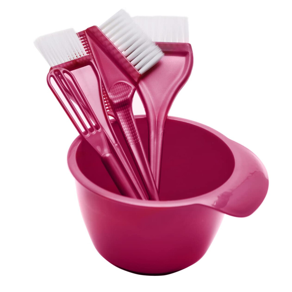 Professional Hair Dye Kit with Mixing Bowl and Brushes for Salon Quality Home Coloring