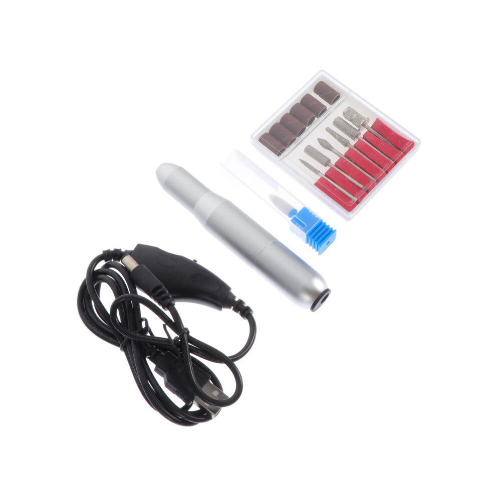 Electric Nail Drill with Adjustable Speed for Acrylic and Gel Nails, Ergonomic Grip, Low Vibration