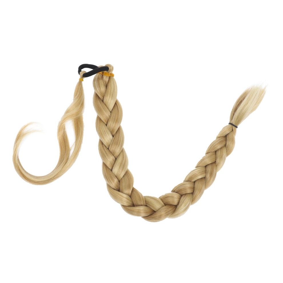 Unisex Synthetic Braided Ponytail Extension For Women Long Hairpiece Easy Clipon Comfortable Daily Wear