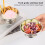 Edelstahls Eisbecher 10 cm Salat Pudding Dessertschale mit Gabel 6