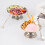 Edelstahls Eisbecher 10 cm Salat Pudding Dessertschale mit Gabel 7