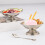 Edelstahls Eisbecher 10 cm Salat Pudding Dessertschale mit Gabel 4