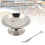 Edelstahls Eisbecher 10 cm Salat Pudding Dessertschale mit Gabel 16