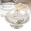 Edelstahls Eisbecher 10 cm Salat Pudding Dessertschale mit Gabel 12