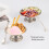Edelstahls Eisbecher 10 cm Salat Pudding Dessertschale mit Gabel 5