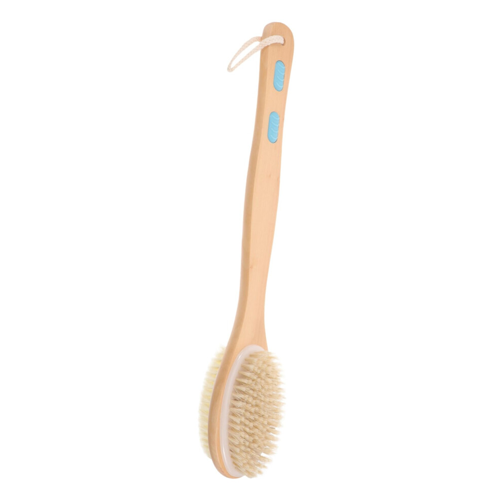 Bath Brush with Long Handle, DoubleSided Back Scrubber for Skin Exfoliation and Relaxation