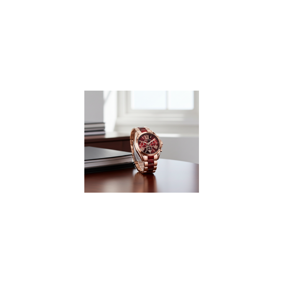 Michael Kors Bradshaw Chronograph Dial Dual Tone Women's Watch Mk6270 Gold