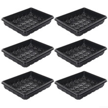 Stylish Small Succulent Planter Box for  Root Growth Indoor Outdoor Plant Pot Black