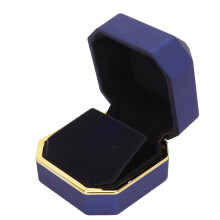 Cutie de prezentare pentru bijuterii cu lumină LED, carcasă elegantă pentru verighete, interior moale și impermeabil, carcasă exterioară,