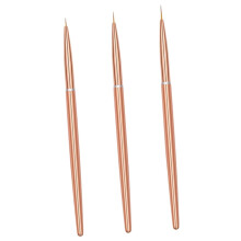 3pcs Professional Nail Art Brush Set with Precision Liner Tip for Manicure Design