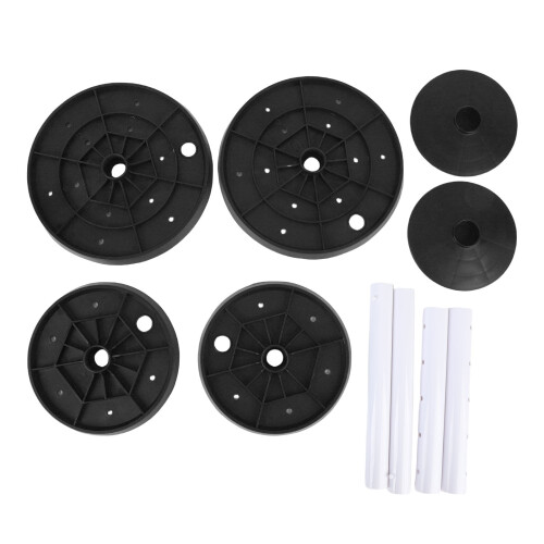 Adjustable Plant Risers with Drainage Hole, 28-43cm, Black 2