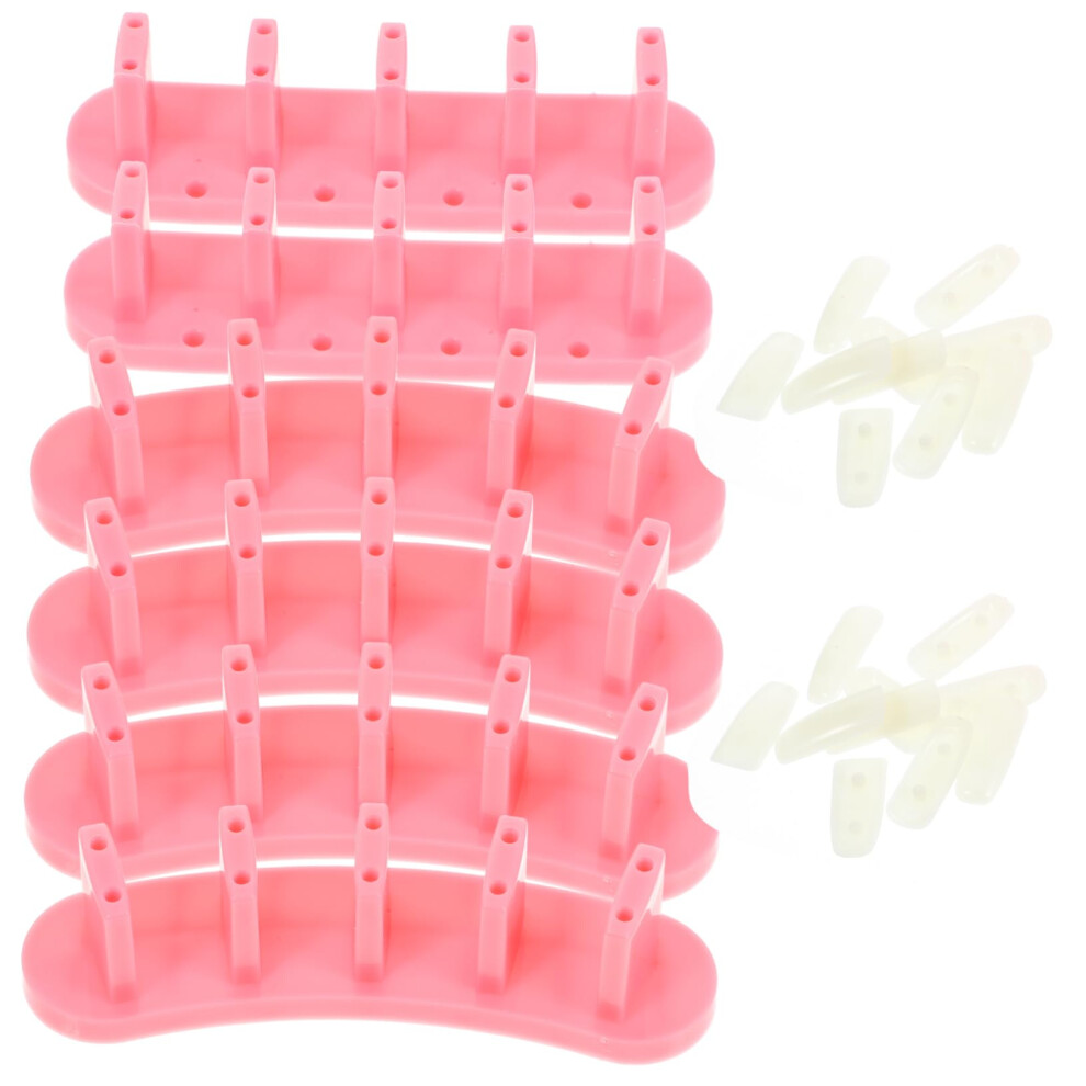 Nail Art Practice Stand with Secure Nail Tip Holder for Professional Display at Home or Salon