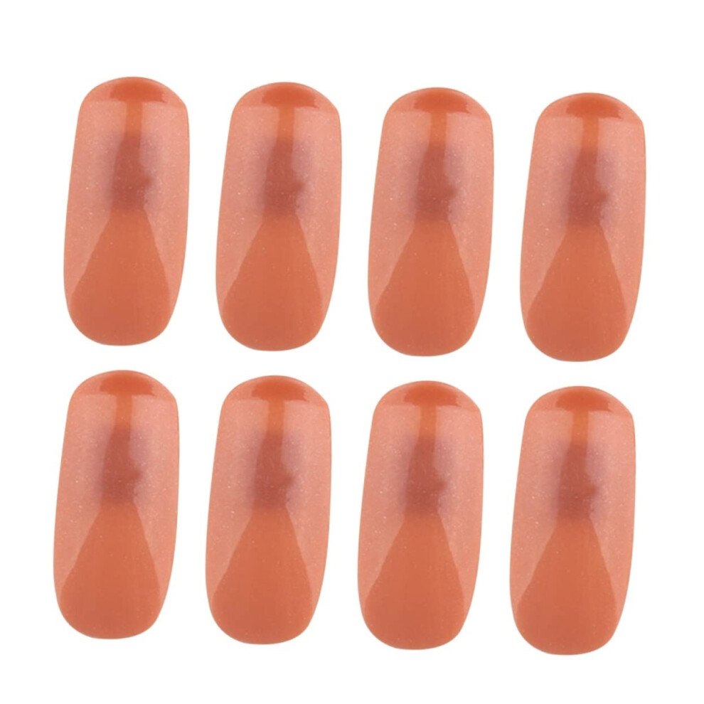 Practice Nail Tips 100pcs Durable Reusable Fake Nails for Manicure Training and Nail Art