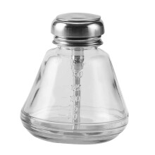 Nail Polish Remover Pump Bottle 180ml Refillable Acetone Dispenser with Easy OnePress Dispensing