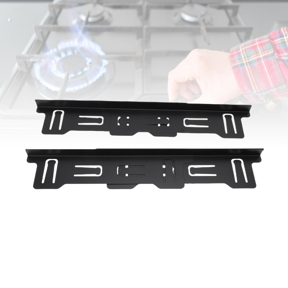 Adjustable Stainless Steel Stove Gap Cover 35-70Cm Black 9311380701793