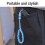 POCKET 3 blaue Handgelenk-Schlaufe - leichtes Polyester 6