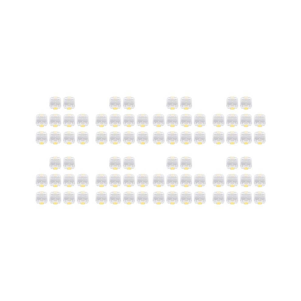 80Pcs Plastic Denture Tooth Box with Film High Quality Denture Storage Box Dental Implant Membrane Tooth Box
