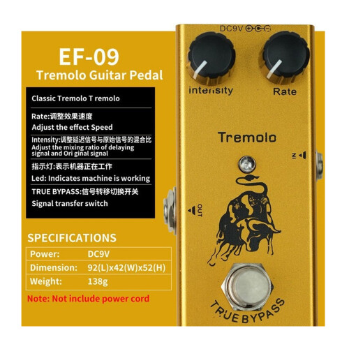Compacte Gitaar Effecten Processor Enkel Type 9V-Klassiek geluid
