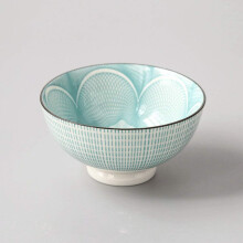 4.5 Inch Ceramic Rice Bowl Set, Legged Porcelain Soup Bowls, Lead, Microwave Safe
