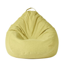 Bean Bag Chair Cover Back Extra Large Cotton Linen for Adults and Kids Living Room Light Green