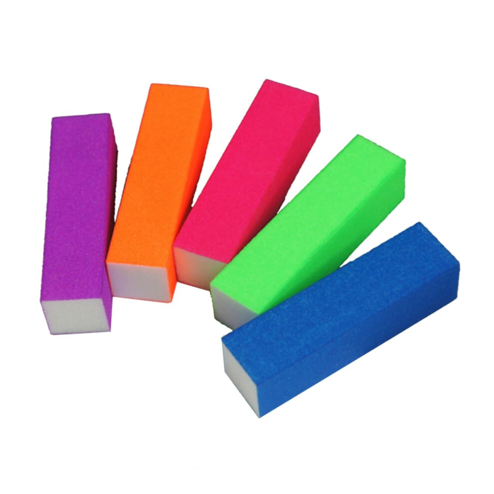 10pcs Nail Buffer Blocks Sponge Files for Manicure Pedicure Natural Nails Washable