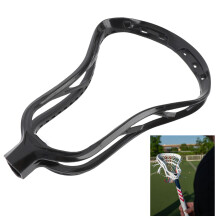Ungeäufter Nylon-Lacrossekopf für Wettkampfsport, Schwarz