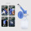 Large Capacity Hanging Water Dispenser for Pets, Blue, 1.5L 5