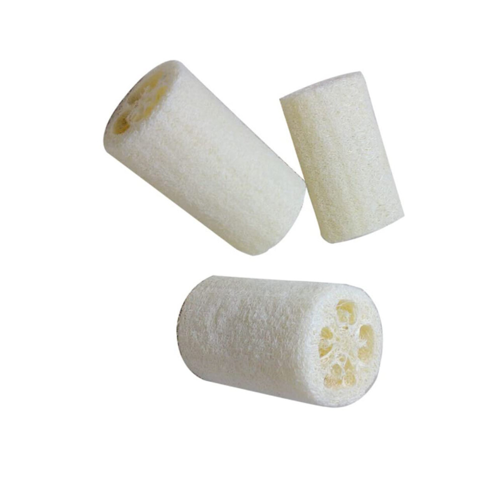 Loofah Sponge Set for Gentle Skin Exfoliation, Long Handle Bath Body Scrubber, 5pcs