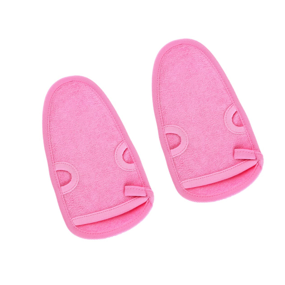 Bath Gloves Set for Gentle Skin Exfoliation and Back Massage, Deep Cleansing Shower Scrubber