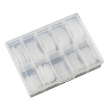 Clear Nail Extension Tips with Scale 120pcs Multiple Sizes for DIY and Professional Manicure
