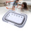 Foldable Bath Toy Storage Basket 15x20x28.3cm Grey Quick Drain 13