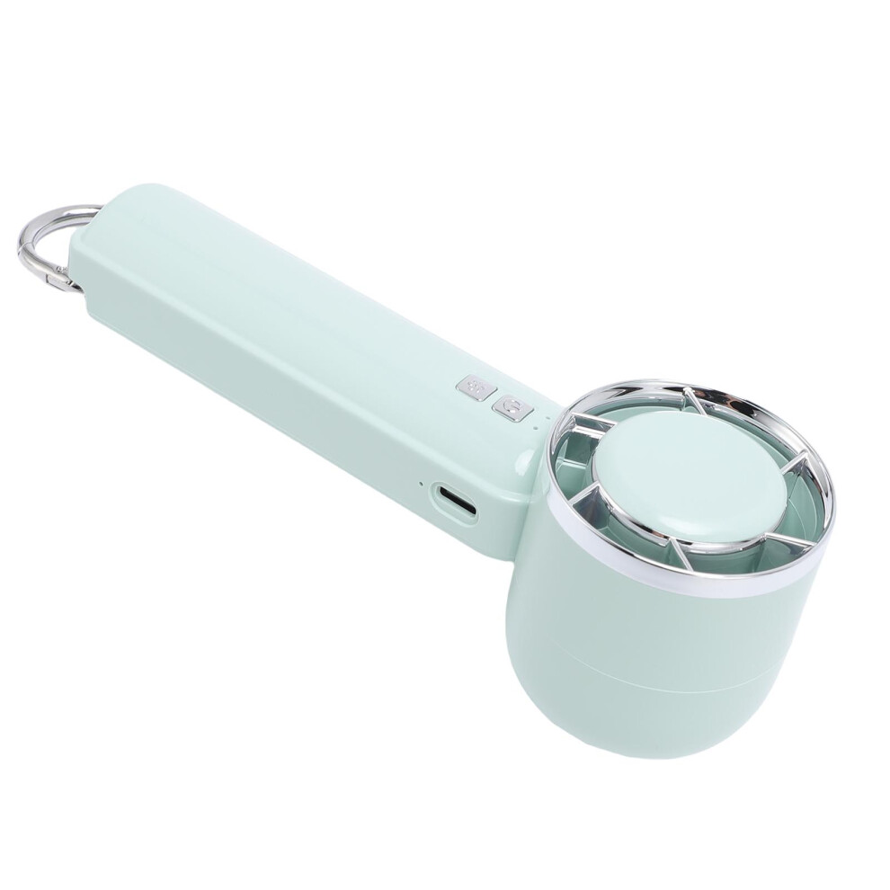 Portable Handheld Fan With 5 Speeds, 1200Mah Usb Rechargeable, Green 8731380706962