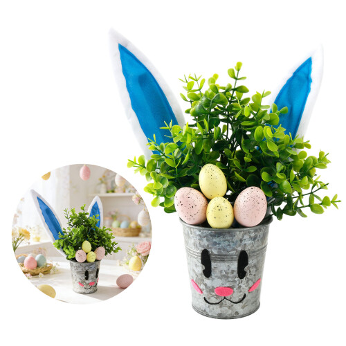 Durable Plastic Foam Easter Eggs Artificial Plant With Festival 1