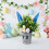 Durable Plastic Foam Easter Eggs Artificial Plant With Festival 7