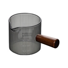 Coffee Espresso Glass Measuring Cup with-120ml round vertical
