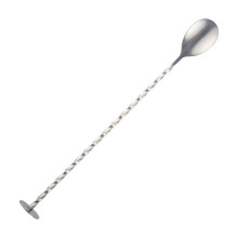 304 Stainless Steel Cocktail Mixing Spoon with Ergonomic Long Handle and DualEnded Bar Spoon Design