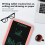 15 Inch LCD Split Screen Drawing Board with Key Lock and 180mAh Battery 12